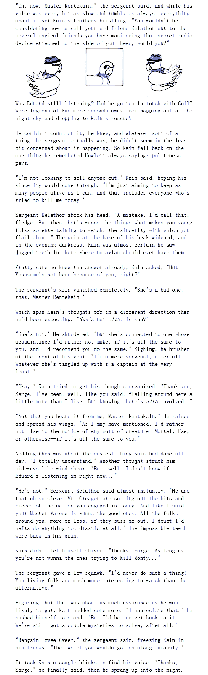 ''Yes, ma'am.''  Her eyes